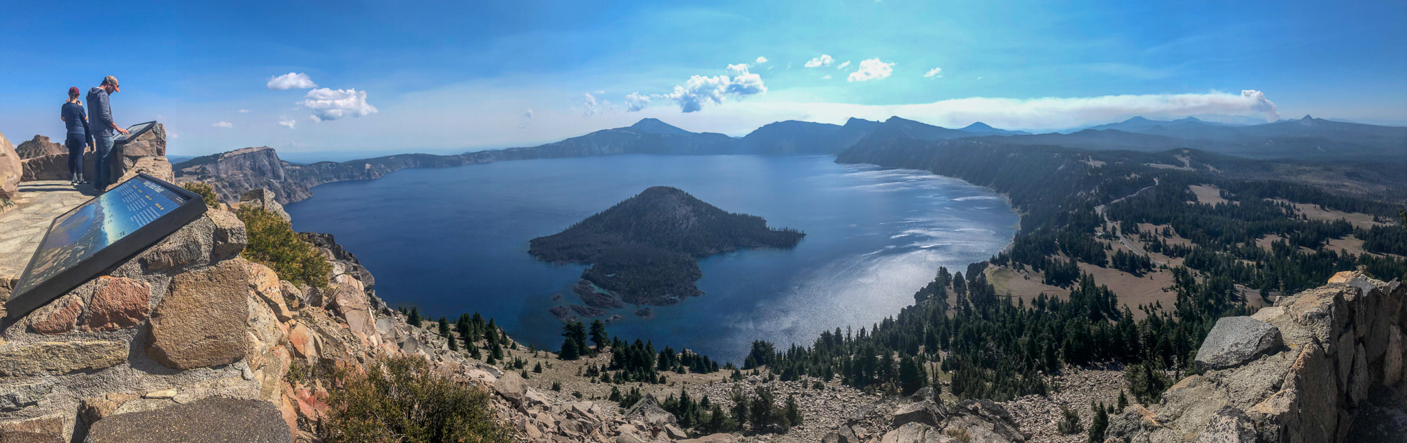 view of Crater Lake from the watchman