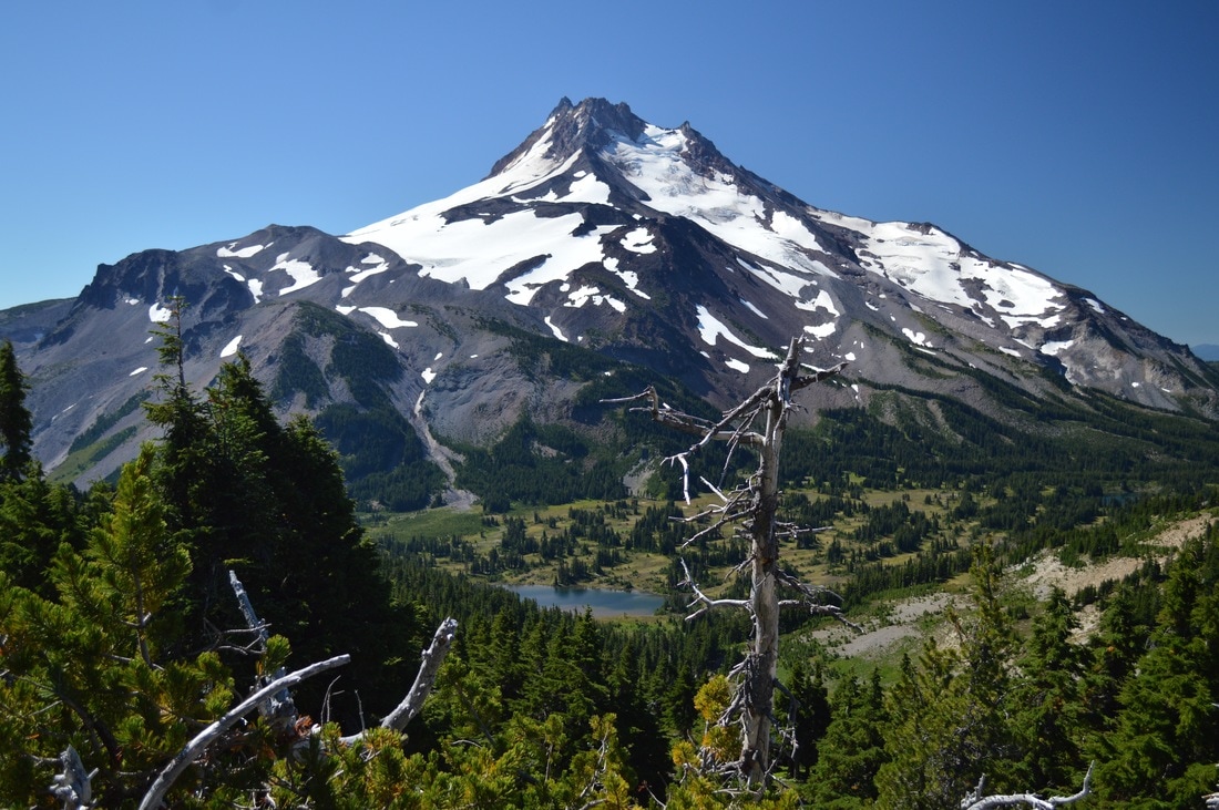 view of Mt. Jefferson Pacific Crest Trail Oregon